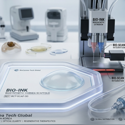 3D-Bioprinted Biosynthetic Cornea Scaffold